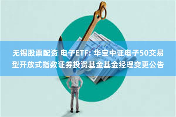 无锡股票配资 电子ETF: 华宝中证电子50交易型开放式指数证券投资基金基金经理变更公告